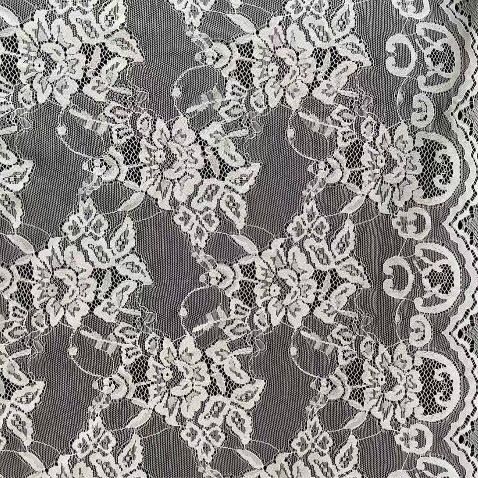 现货春夏蕾丝面料 花朵镂空股线蕾丝布料 女装上衣连衣裙蕾丝面料