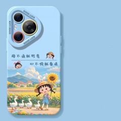 开心小丸子适用华为mate70pro手机壳硅胶PURA80ultra卡通mate60少