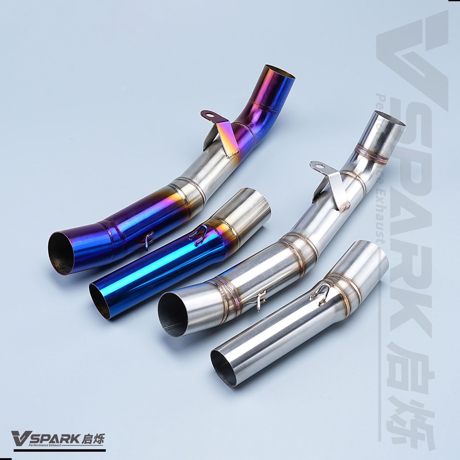 Suitable for Kawasaki Motorcycle Z1000 Exhaust Pipe Middle and Front Section 51mm Titanium Alloy Front Section Non-Destructive Modification