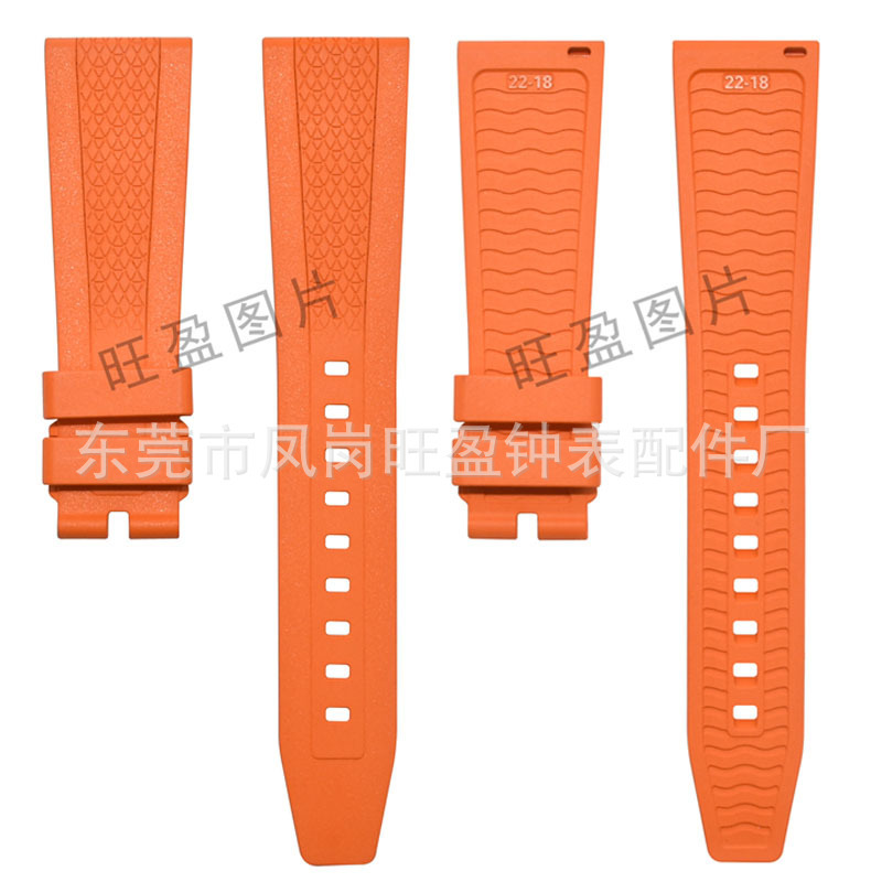 Customized Omega Fluororubber Watch Strap O-Mega Seamaster 300 Men's Butterfly Flying Universe Ocean Rubber Strap