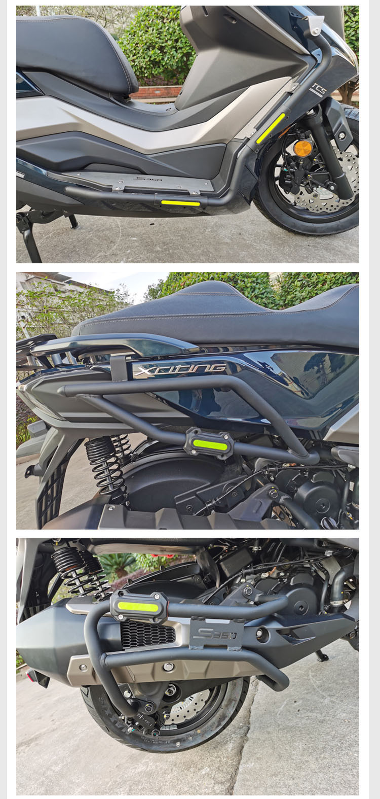 Applicable to 23 Guangyang rowing S350 motorcycle CK300T-13 bumper drop-resistant anti-collision bumper modification parts