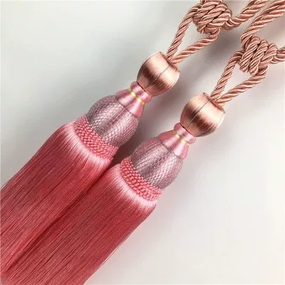 Trailer rope/net/strap Simple Curtain Tie Buckle - pink-pair-send-small-hook
