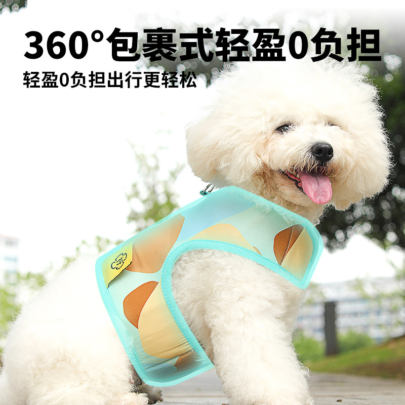 Nueva correa de perro chaleco correa de pecho Shiba Inu Corgi perro caminando cuerda anti-explosión cuerda Amazon al por mayor