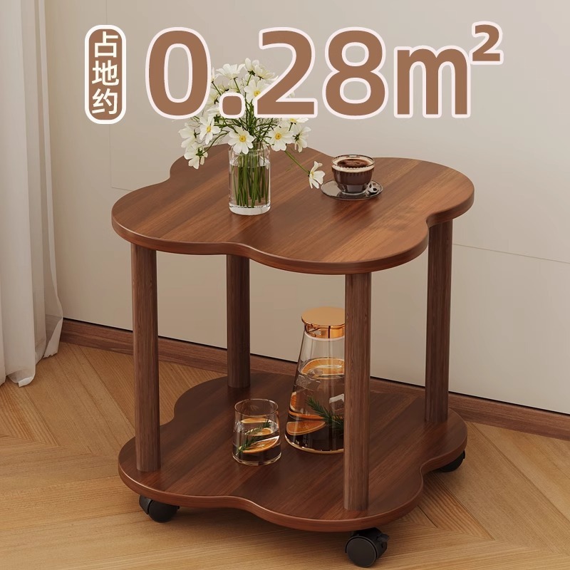Fabricantes de mesas retrógradas pueden mover mesas redondas pequeñas mesas de té sala de estar doméstica pequeña casa simple estante de mesa de cabecera