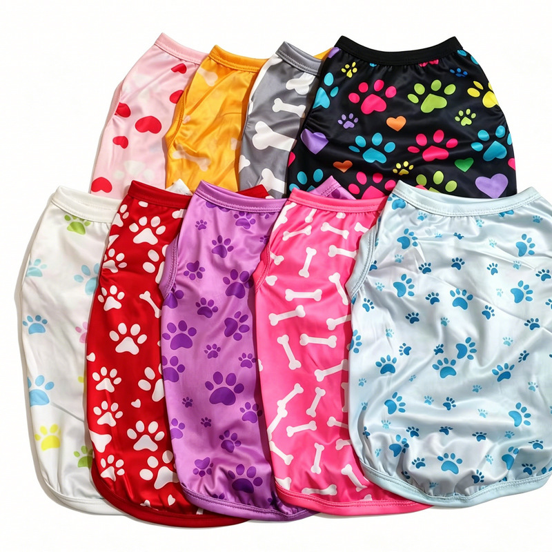 Pet Dog Clothes for Small and Medium-Sized Dogs, Teddy, Bichon, for Walking the Dog, Spring and Summer Short Style, Ultra-Light and Sleeveless Vest Pet Dog Clothes for Small and Medium-Sized Dogs, Teddy, Bichon, for Walking the Dog, Spring and Summer Short Style, Ultra-Light and Sleeveless Vest