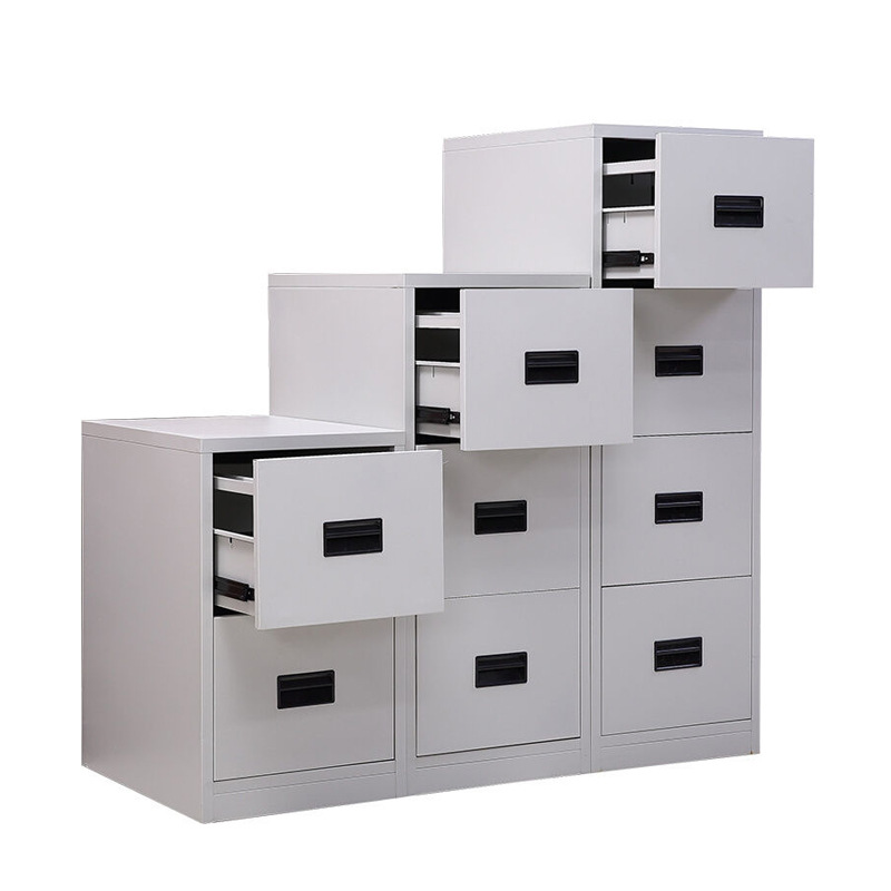Caja de tarjetas de fábrica de comercio exterior gabinete de trabajo de oficina A4FC gabinete de archivos desmontaje con cajón de bloqueo archivos de datos gabinete bajo