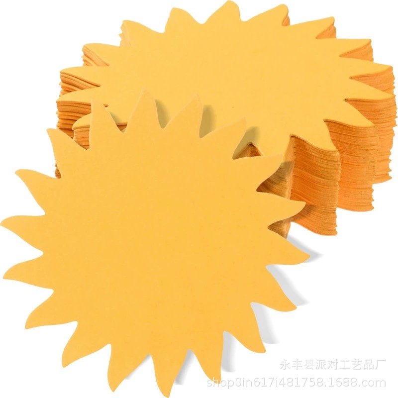 Бумажная форма солнца, сделай сам, бумажная этикетка, высечка, двусторонняя бумага, украшение для классной комнаты, летняя вечеринка, бытовые принадлежности