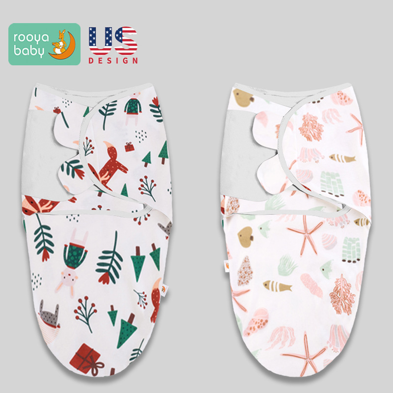 Edredón de algodón puro Four Seasons universal anti-kick toalla edredón anti-shock Toalla de pañales para bebés recién nacidos saco de dormir para bebés