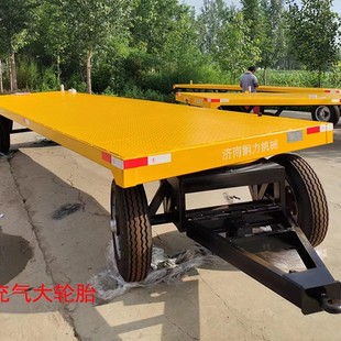 Tractor Flatbed Trailer Manufacturer, Trailer Type 10-20 Tons Heavy-Duty Cargo Factory Heavy-Duty Tractor Flatbed Trailer