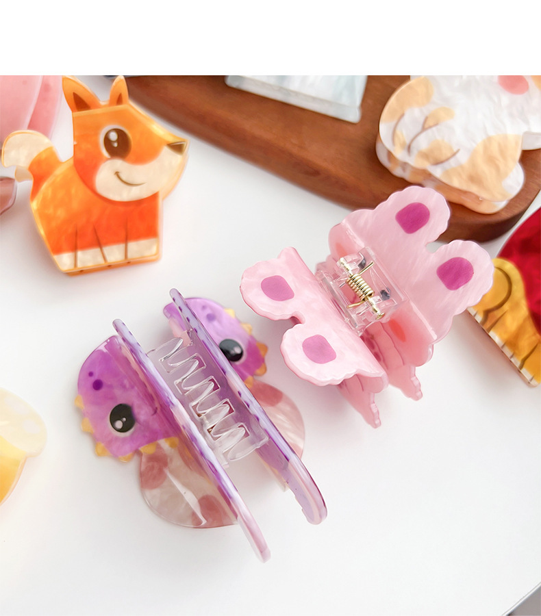 45g Weight Hair Claws Hair Accessories Type 1 Piece Quantity Cute Women's Animal Arylic Hair Claws