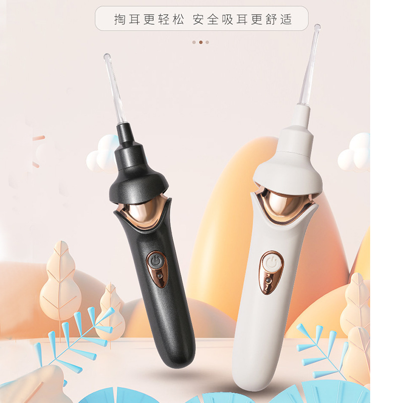 耳垢を吸う電動耳かきツール、大人用耳かき、子供用視覚発光耳垢クリーナー、耳かきスプーン|undefined
