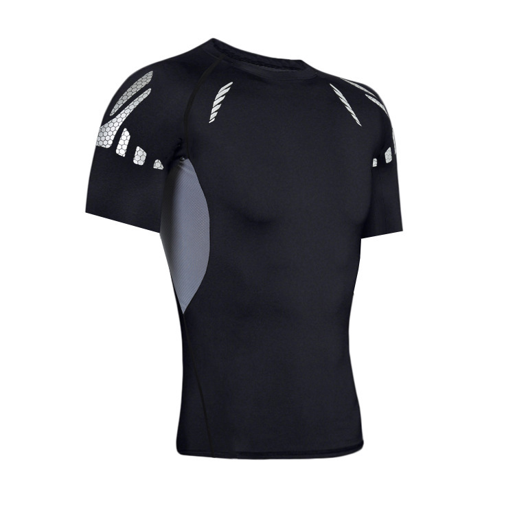 chaleco deportivo de mangas cortas y largas de baloncesto apretado de hombre base deportiva de secado rápido transpiración entrenamiento de fitness ropa de entrenamiento