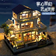 Tianyu DIY 手組み立てミニモデルキャビン木造住宅おもちゃ発光誕生日ギフト卸売ステレオ