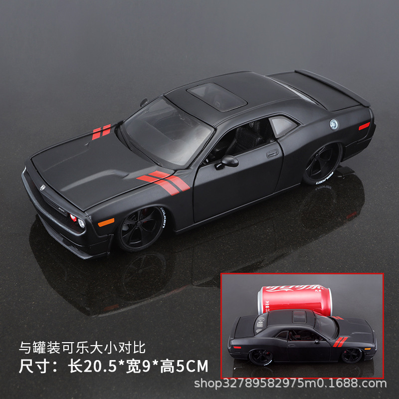 Mercedes 1: 24 Dodge Challenger modelo de aleación de sonido, luz y sonido regalo comercial de la exhibición del Club de carreras