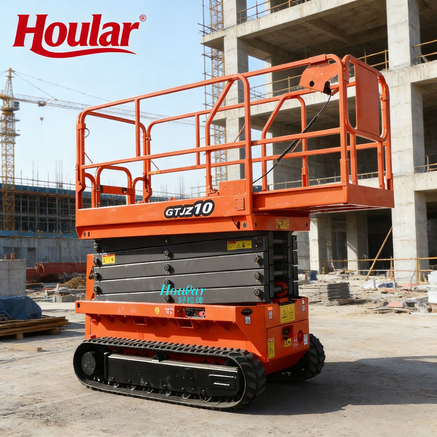 越野GTJZ履带全自行升降机坦克搬运高空作业升降平台车剪叉式8米