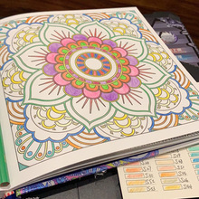 5 Books Mandalas Flower Coloring Book For Children Adult跨境