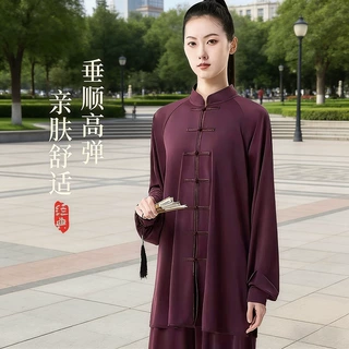 太极服女春夏2026新款太极拳练功服男表演八段锦太极服