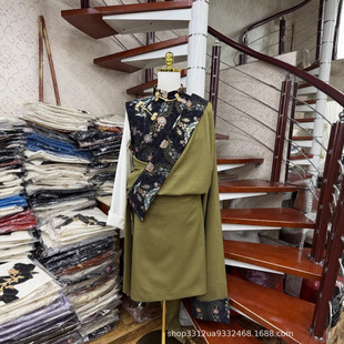 New Men's Special Size Xizang Robe Suit, Versatile Lifestyle Wear, Xizang Style Robe, Large Size Slimming Stage Costume