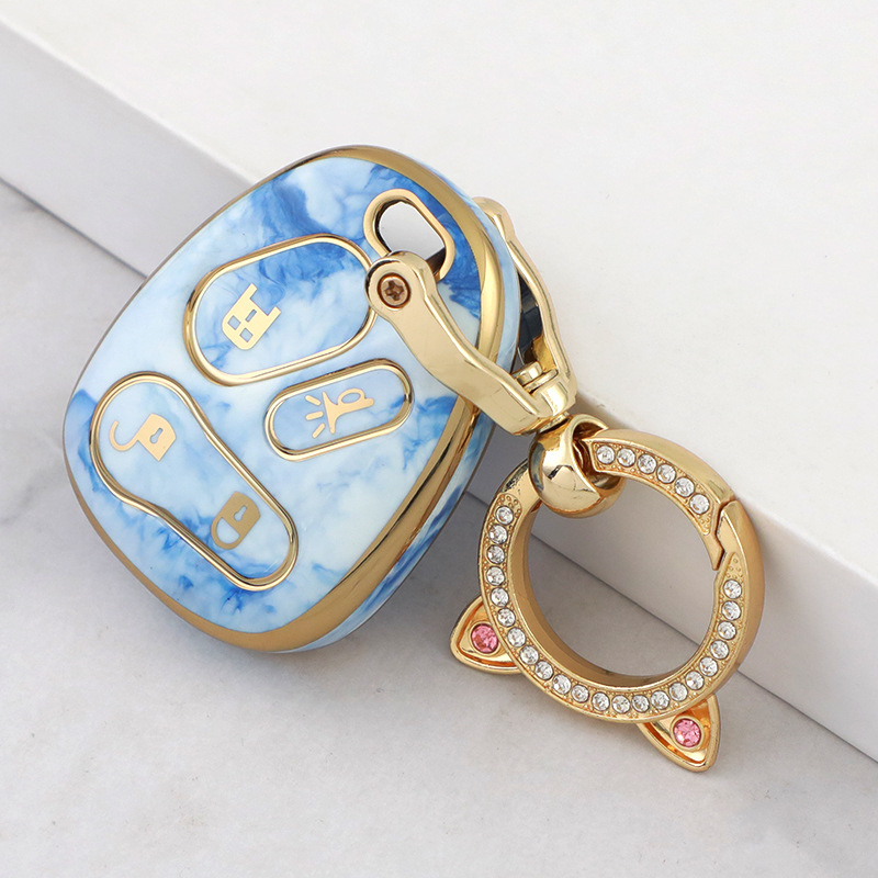 청화백자+고양이 귀걸이