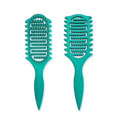Amazon TEMU 新しい越境電子商取引カーリング中空コームカーリングヘアコーム理髪コーム小麦わらバウンスコーム