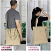 Cotton shopping bag suitable for men and women, capacious one-shoulder bag