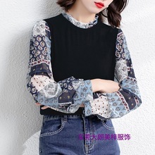 早秋季2025年新款雪纺衬衫女长袖小衫女士上衣春秋装别致漂亮洋气