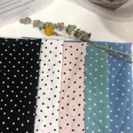 0.3雪纺波点印花面料 0.5芙蓉麻雪纺圆点印花布料 春夏连衣裙面料