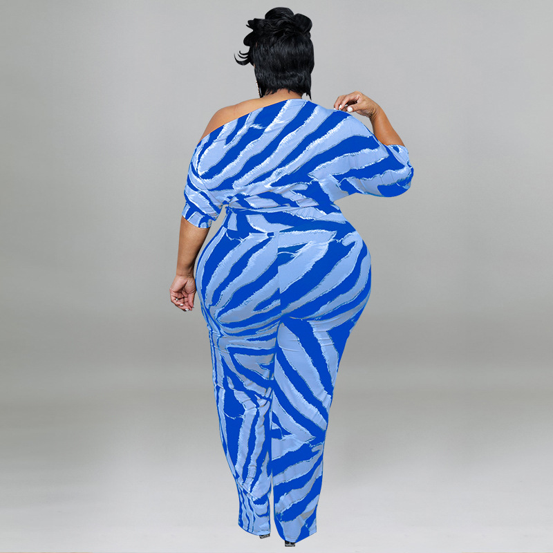 Women's Clothing Plus Size Women's Sexy Off-Shoulder Jumpsuit Long Sleeve For Formal & Casual For Women Plus Size_ecoleips.com