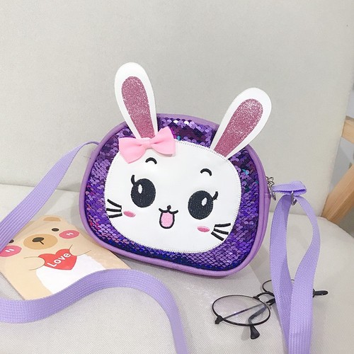 The new kids lucky bagsequins children package private fashion sequined single shoulder bag cartoon rabbit princess his parcel