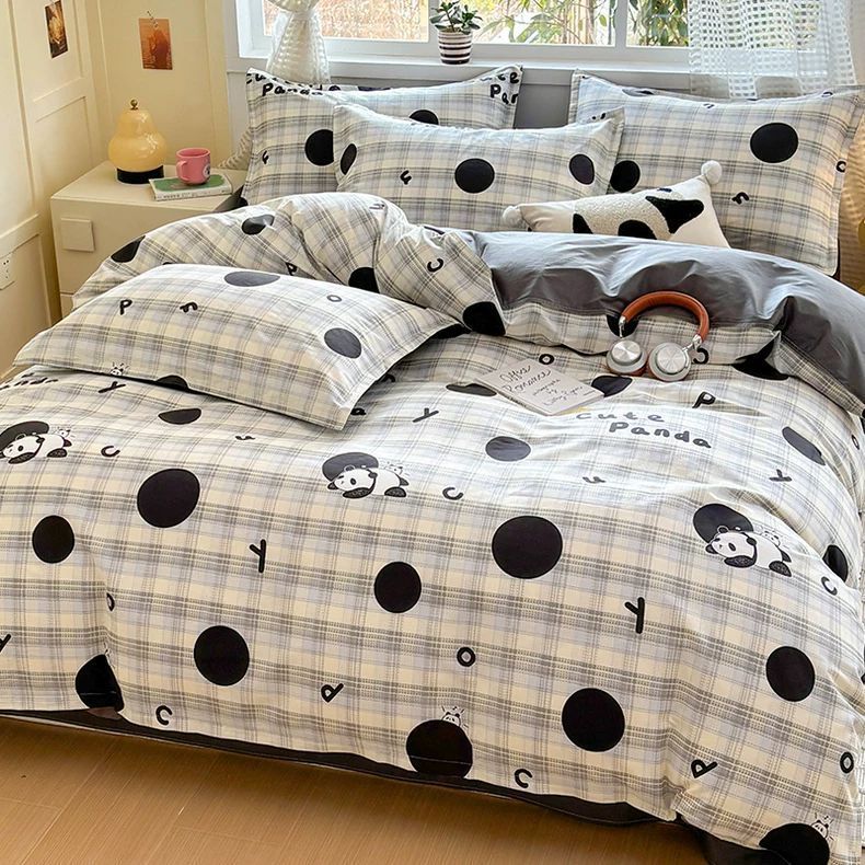 Cobertura de edredón de algodón 100% algodón 1.8m cubierta de edredón individual 150x200x230cm simple estilo nórdico