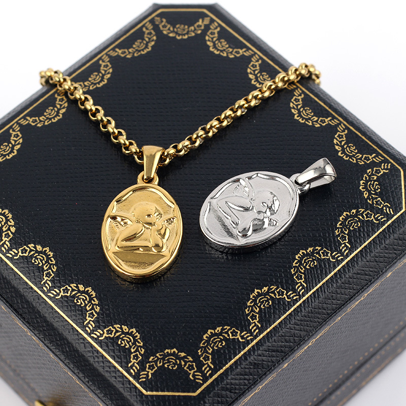 6g Weight Pendant Jewelry Making Type 1 Piece 304 Stainless Steel Angel Pendant