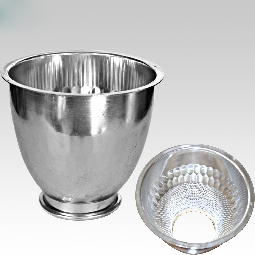 Factory direct lighting accessories aluminum lampshade reflective cup aluminum spinning reflector spotlight lampshade 4 inch bead light