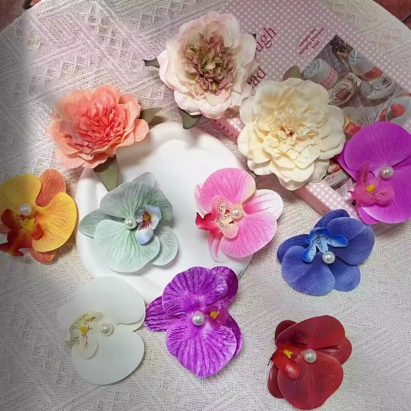 甜美小清新花朵发夹森系高级感刘海侧边夹海边氛围感拍照发饰头饰|undefined