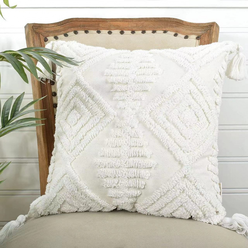 Nórdico abrazos rojos Simia funda de almohada de lujo ligero sofá sala de estar almohada de borda cojín