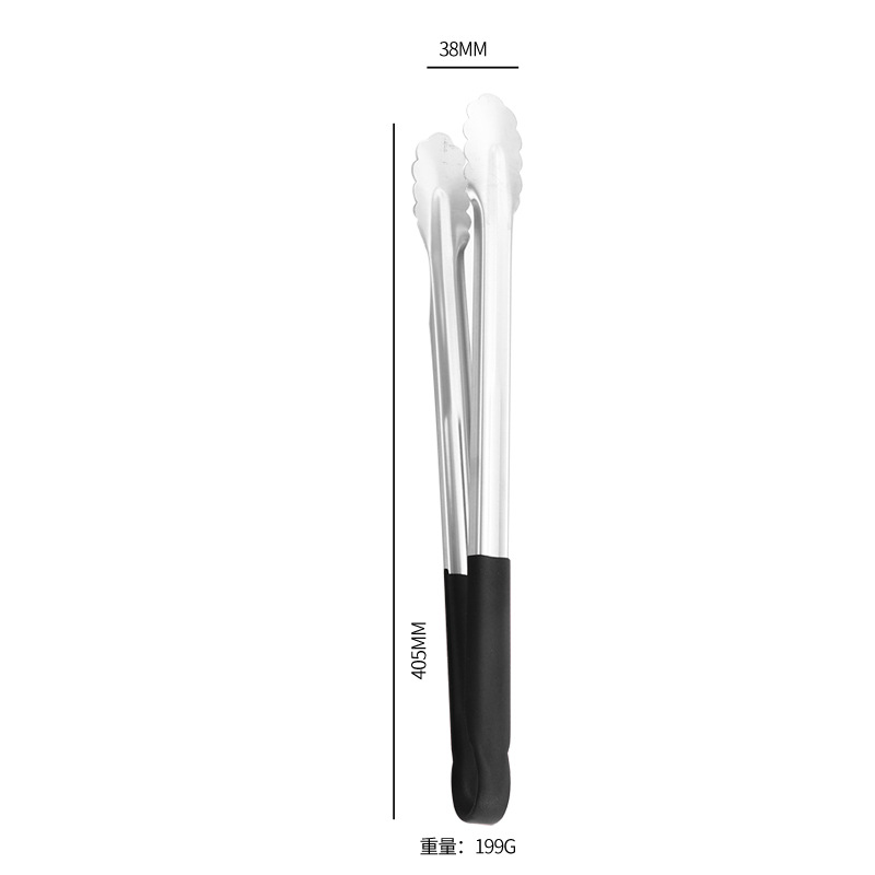 Pinza para Alimentos 304 de Acero Inoxidable Antideslizante y Resistente a Altas Temperaturas image 22