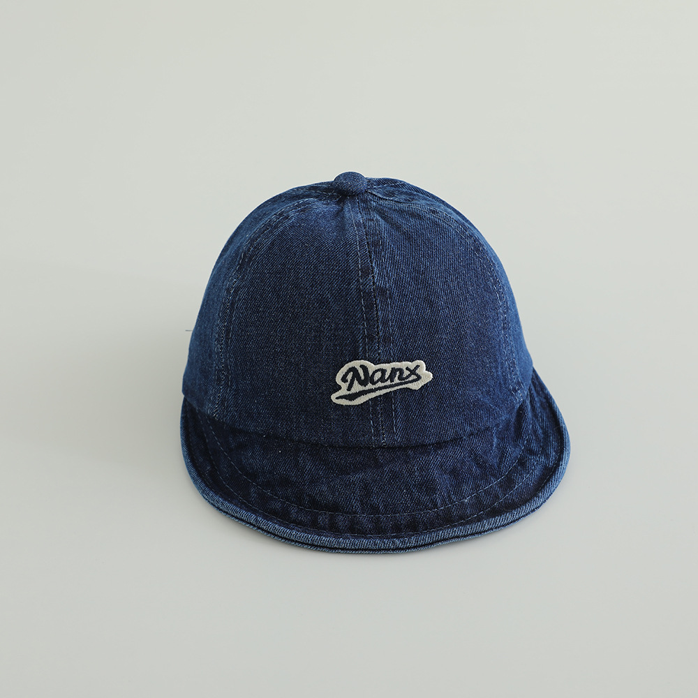 6-24 Sombrero para bebés de primavera y otoño delgado sombrero de lengua de pato para bebés vaqueros lavados con agua protección solar de verano de la moda coreana