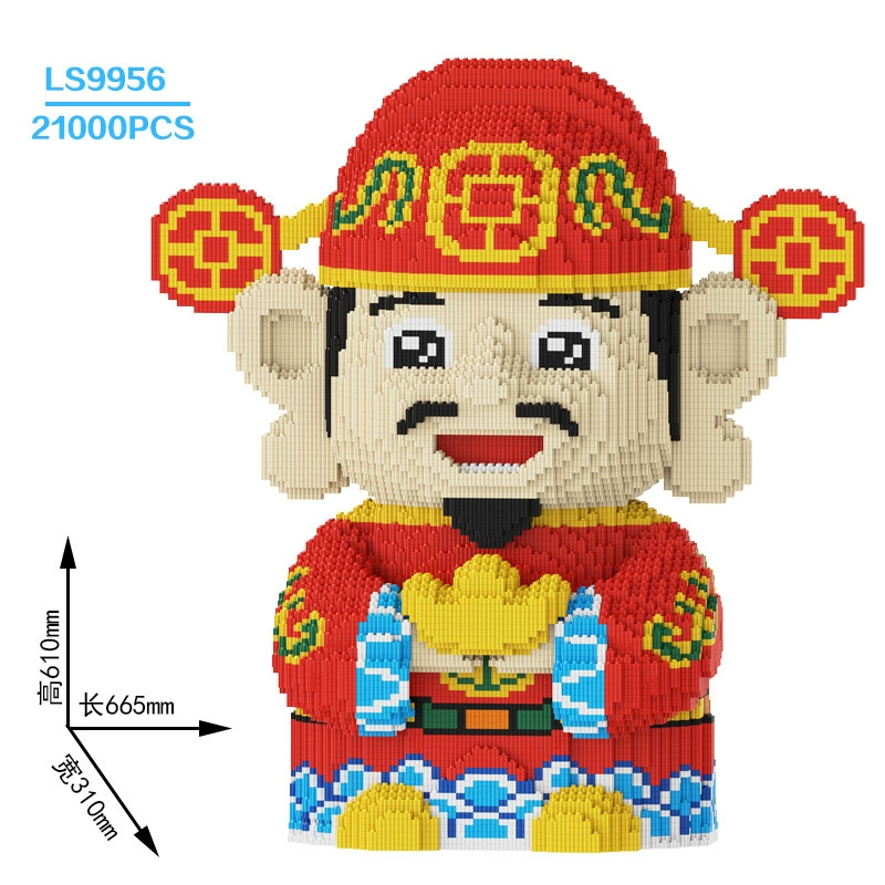 Constructor set Lego DIY small-brick fox toy, multi-size models 17–100 cm, birthday gift