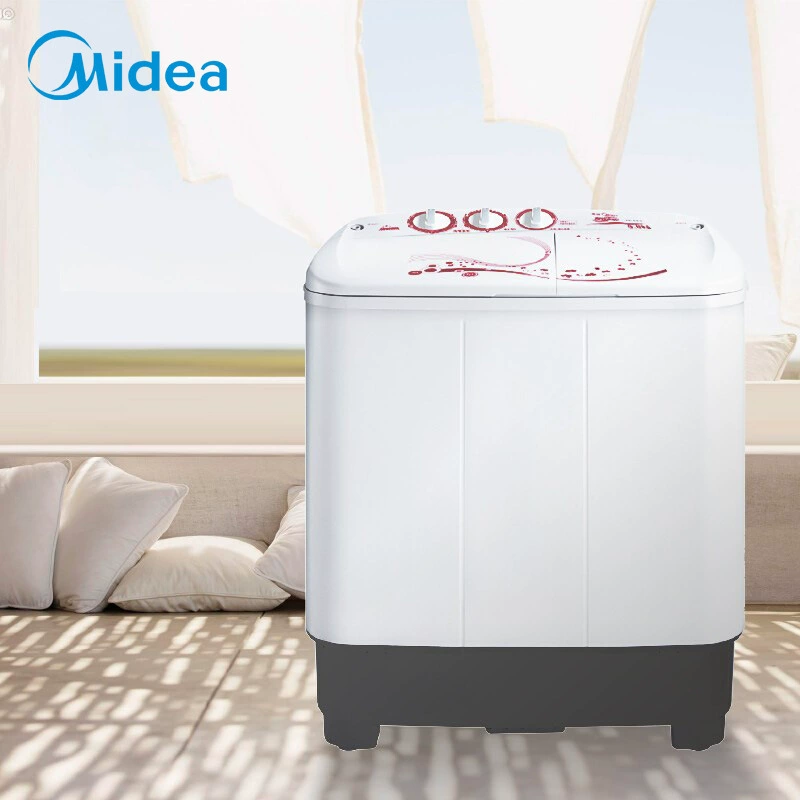 Стиральная машина с двумя баками Midea емкость 8 кг полуперваяционная двойная ба́ха с двумя цилиндрами большая мощность стиральная машина домашняя мини-ключ