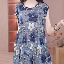 抖音直播爆款一件代发2025夏季新款时尚气质女装连衣裙宽松显瘦款