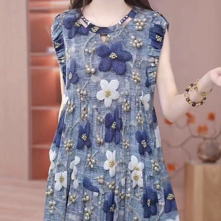 抖音直播爆款一件代发2025夏季新款时尚气质女装连衣裙宽松显瘦款