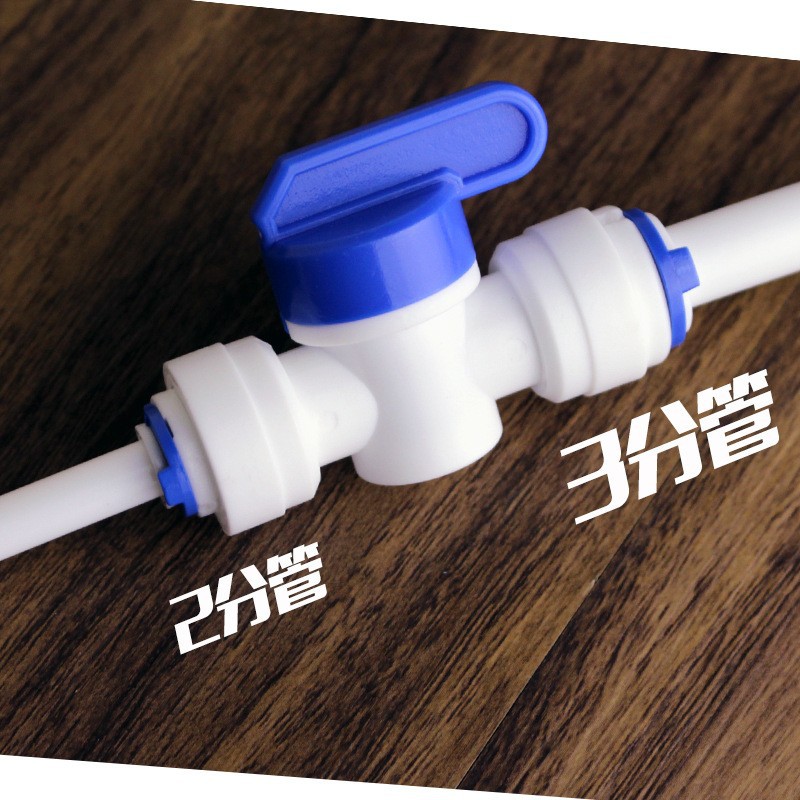 En stock al por mayor Q32 tubería de agua válvula de bola reductora de 2 puntos tubería de 3 puntos tubería recta a través purificador de agua conector rápido conector