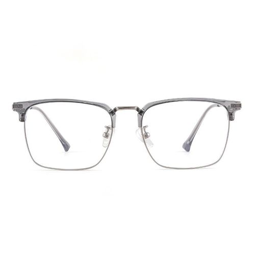 Coconut Gray Metal Glasses Frame Men's KE001 Retro Eyebrow Frame Wholesale Anti-Blue Light Myopia Glasses Danyang