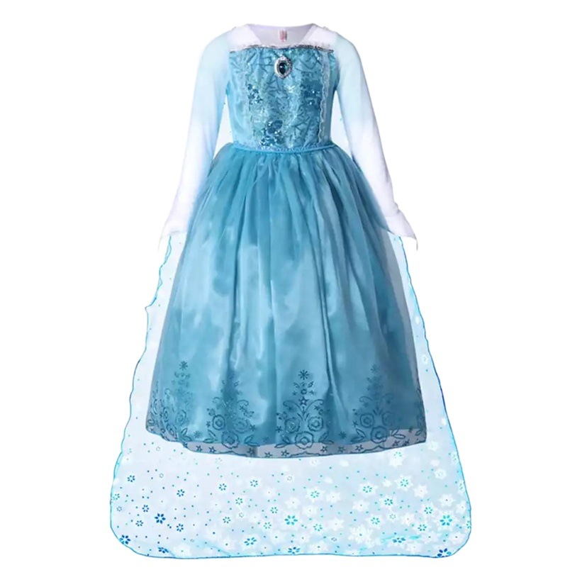 Frozen Elsa princesa vestido transfronterizo exclusivo para el comercio exterior niñas vestido de Halloween falda de los niños