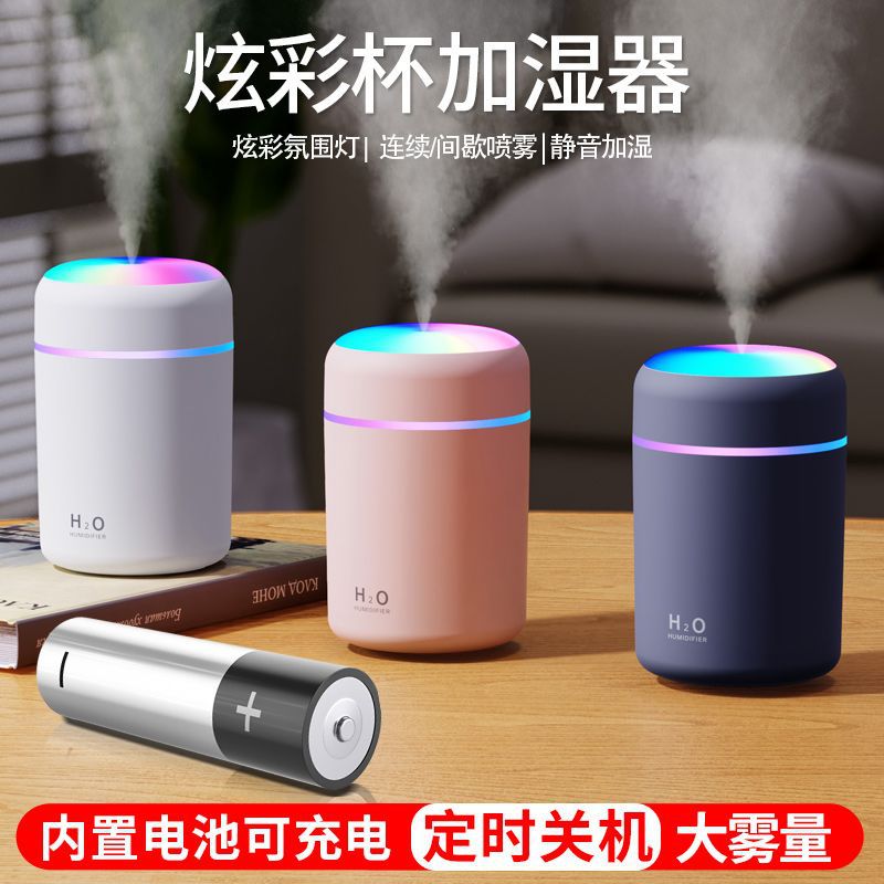 Mini Humidifier for Bedroom, USB Large Mist Output, Home Desktop Car Humidifier, Rechargeable Room Aromatherapy Wholesale