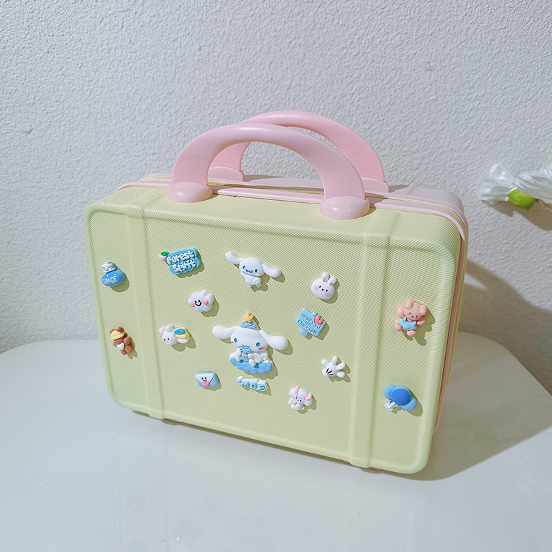 Cartoon lindo bolso de maquillaje portátil de gran capacidad bolsa de viaje portátil bolsa de lavado bolsa de almacenamiento de maquillaje bolsa de mano