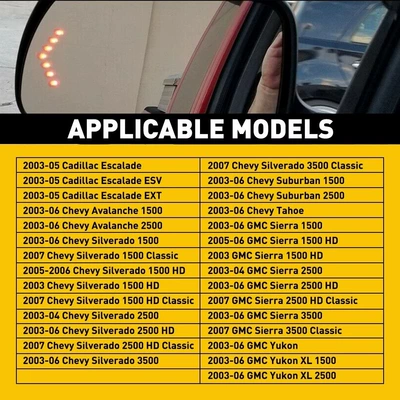 Car mirror for 03-07 Chevrolet GMC