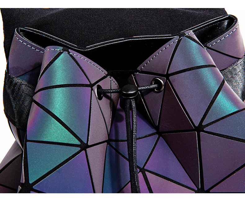 Geometric Grid Computer Backpack For Men And Women, Laptop Bag_voghion.com