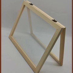 Ancient wood craft papermaking frame double networking frame children's handmade DIY papermaking frame factory wholesale with logo printing