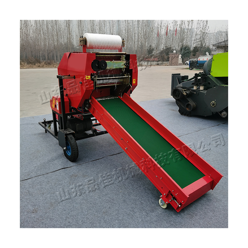 打捆包膜一体机 农用玉米秸秆打捆机 全自动甘蔗尾叶青贮饲料设备