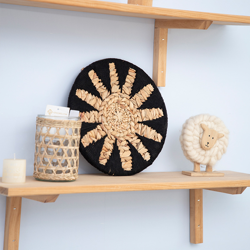 Salvar la pared de pared blanca tridimensional decoración colgante tejido a mano colgante porche de fondo colgante joyas de pared